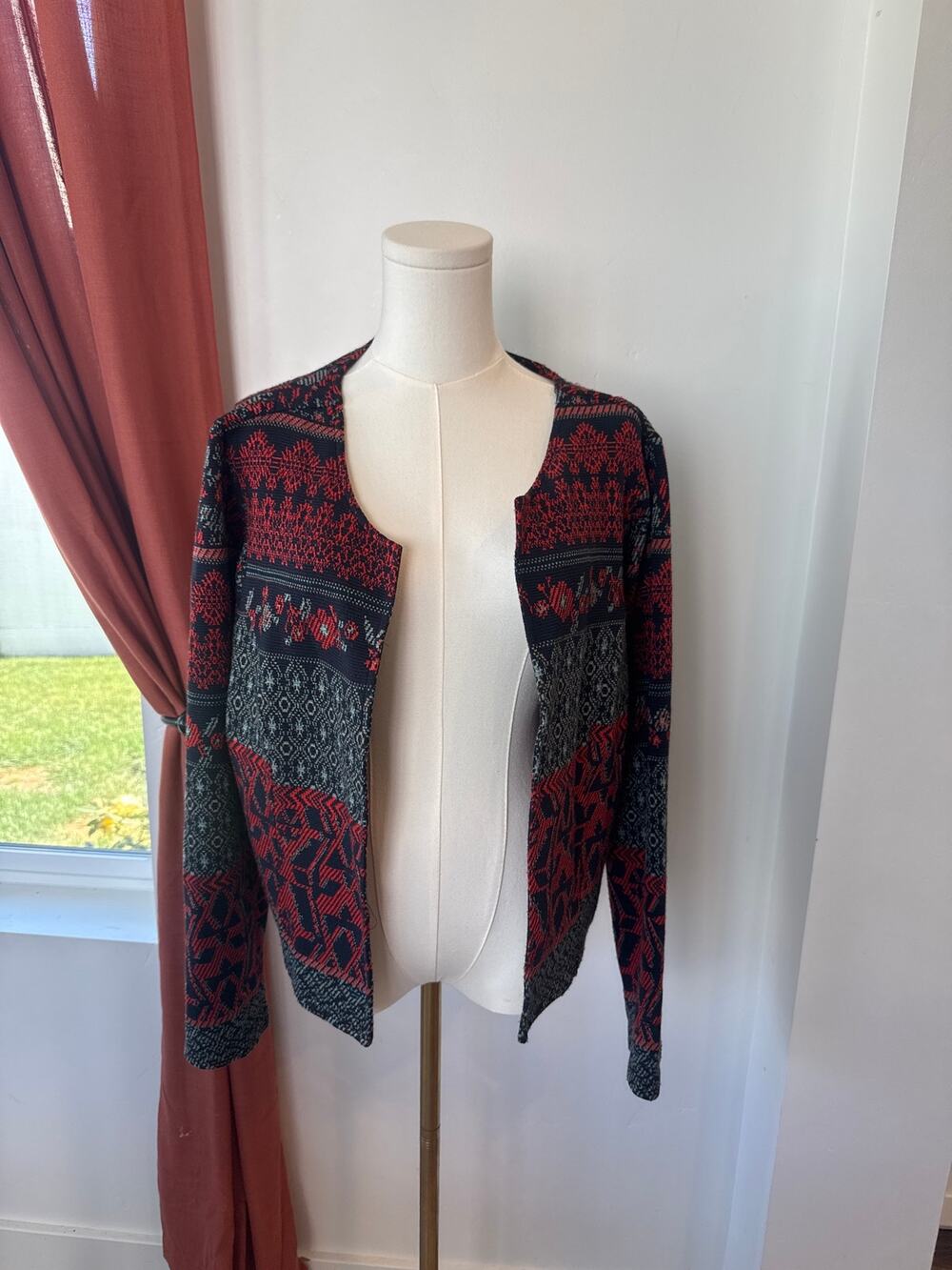 Dolan Embroidered Cardigan Sweater Boho Bohemian Grandmacore Cottagecore